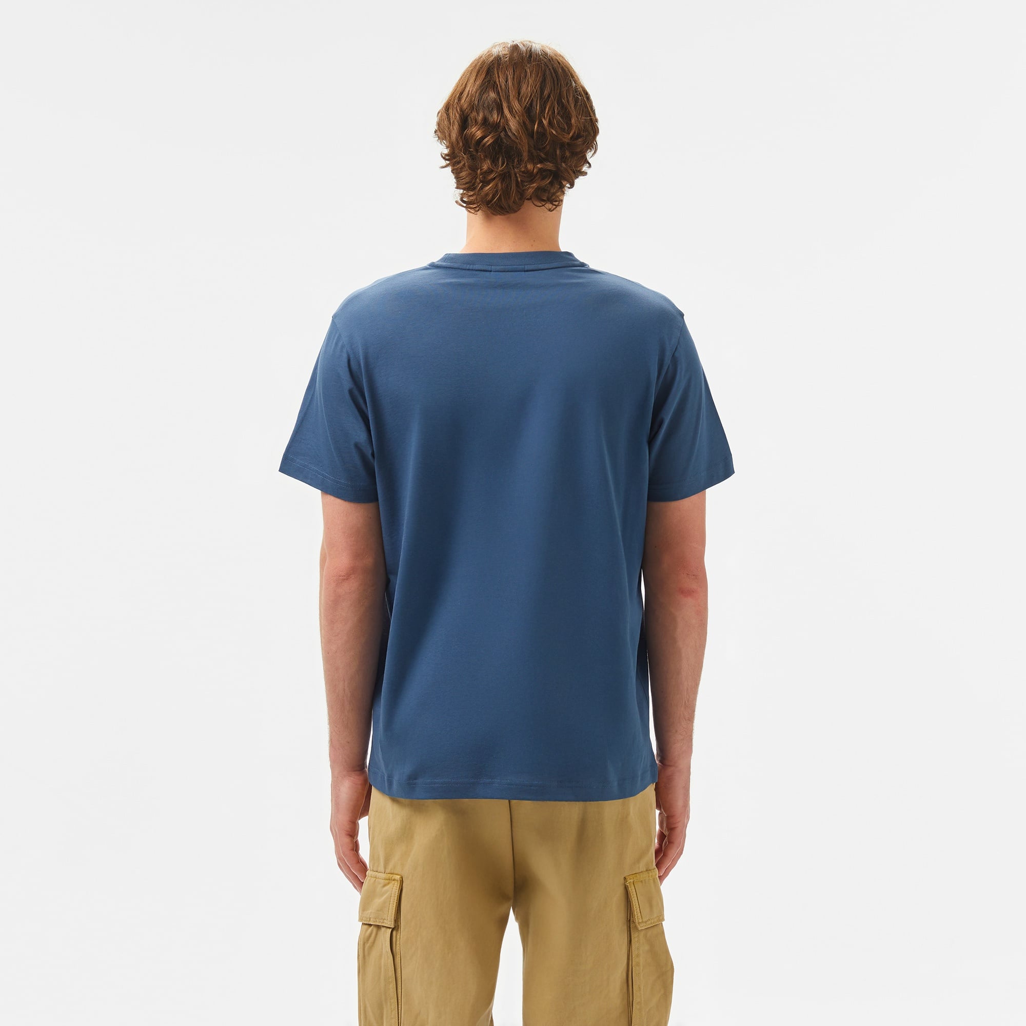 Calvin Klein Logo Erkek Mavi T-Shirt