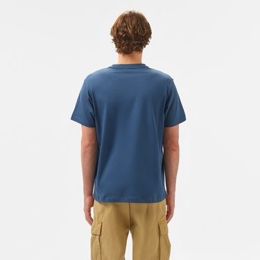  Calvin Klein Logo Erkek Mavi T-Shirt