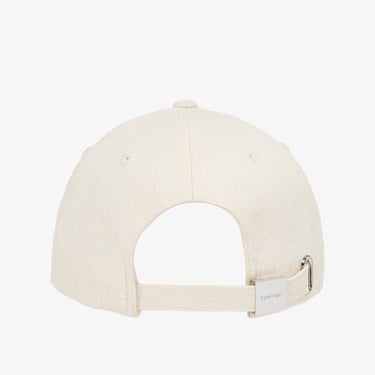  Calvin Klein Monogram Jacquard Kadın Beyaz Şapka