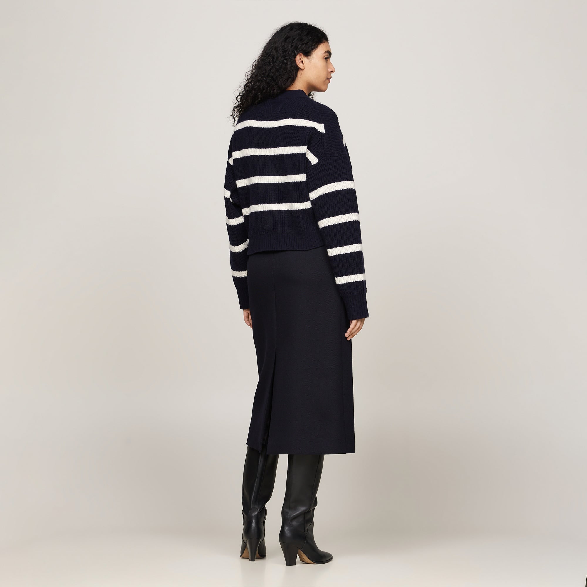 Tommy Hilfiger Kadın Mavi Triko