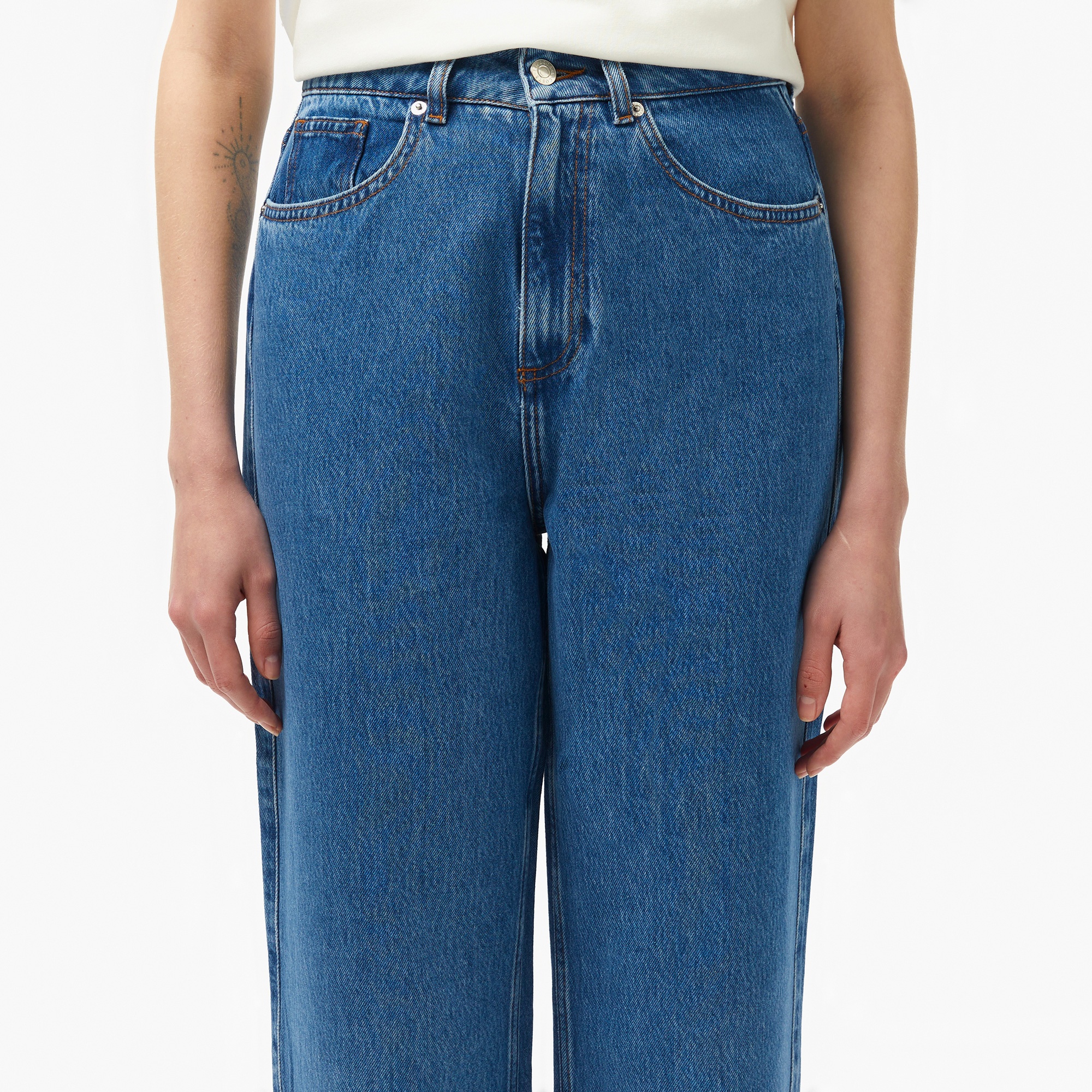 Lacoste Kadın Mavi Jean Pantolon