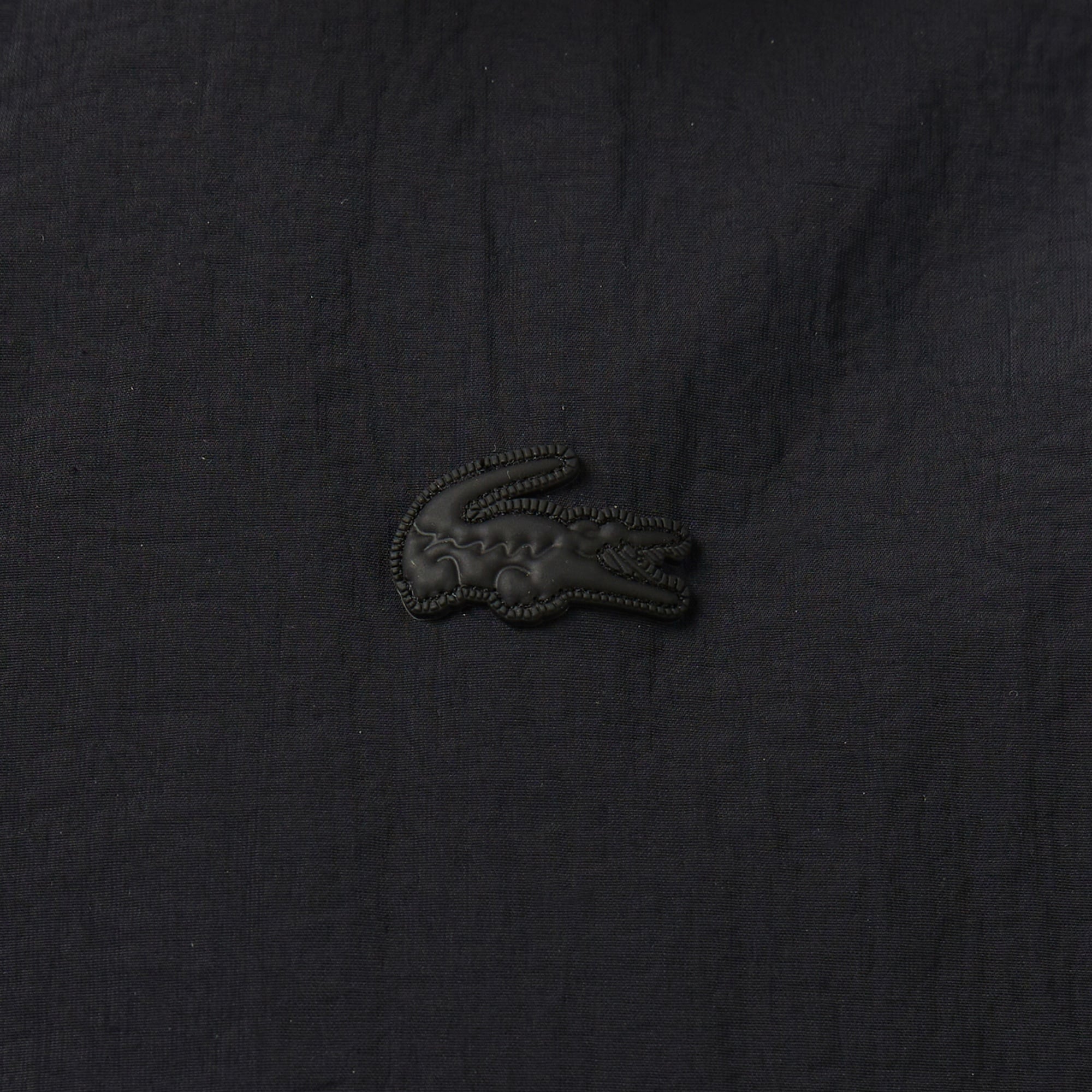 Lacoste Kadın Kapüşonlu Siyah Yağmurluk