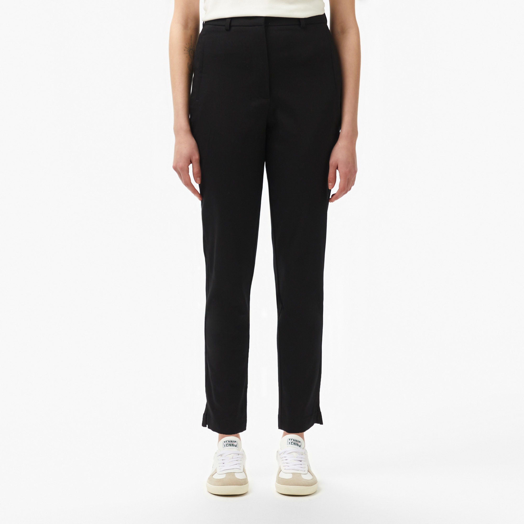 Lacoste Kadın Regular Fit Siyah Pantolon