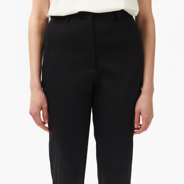  Kadın Regular Fit Siyah Pantolon