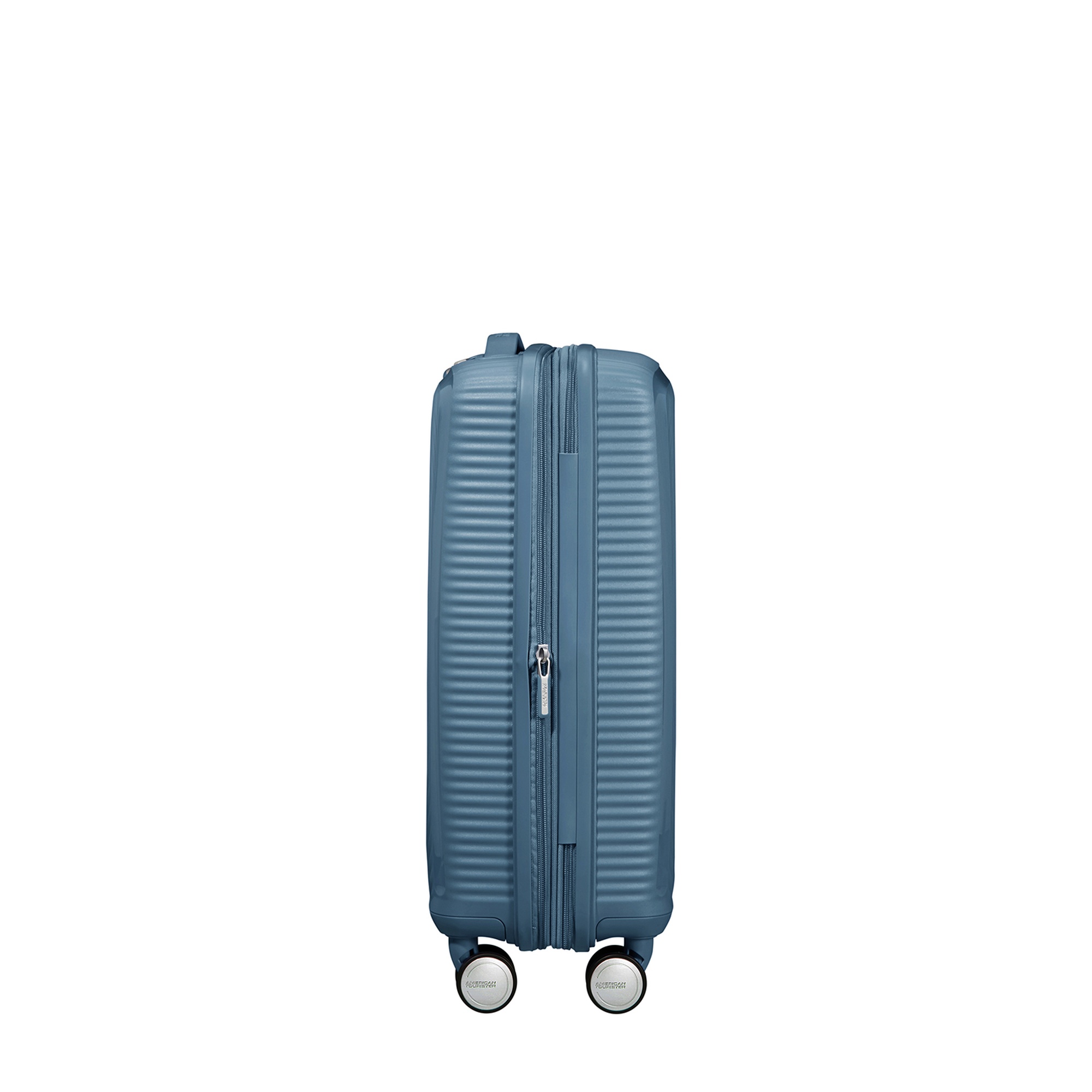 American Tourister Mavi Soundbox - Kabin Boy Sert Valiz 55 cm
