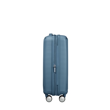  American Tourister Mavi Soundbox - Kabin Boy Sert Valiz 55 cm