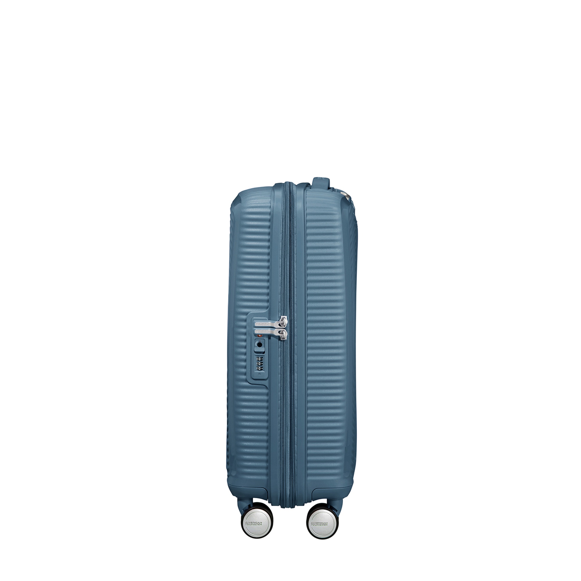 American Tourister Mavi Soundbox - Kabin Boy Sert Valiz 55 cm