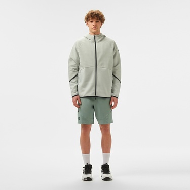  Under Armour Unstoppable Fleece Grid Full Zipped Erkek Gri Sweatshirt