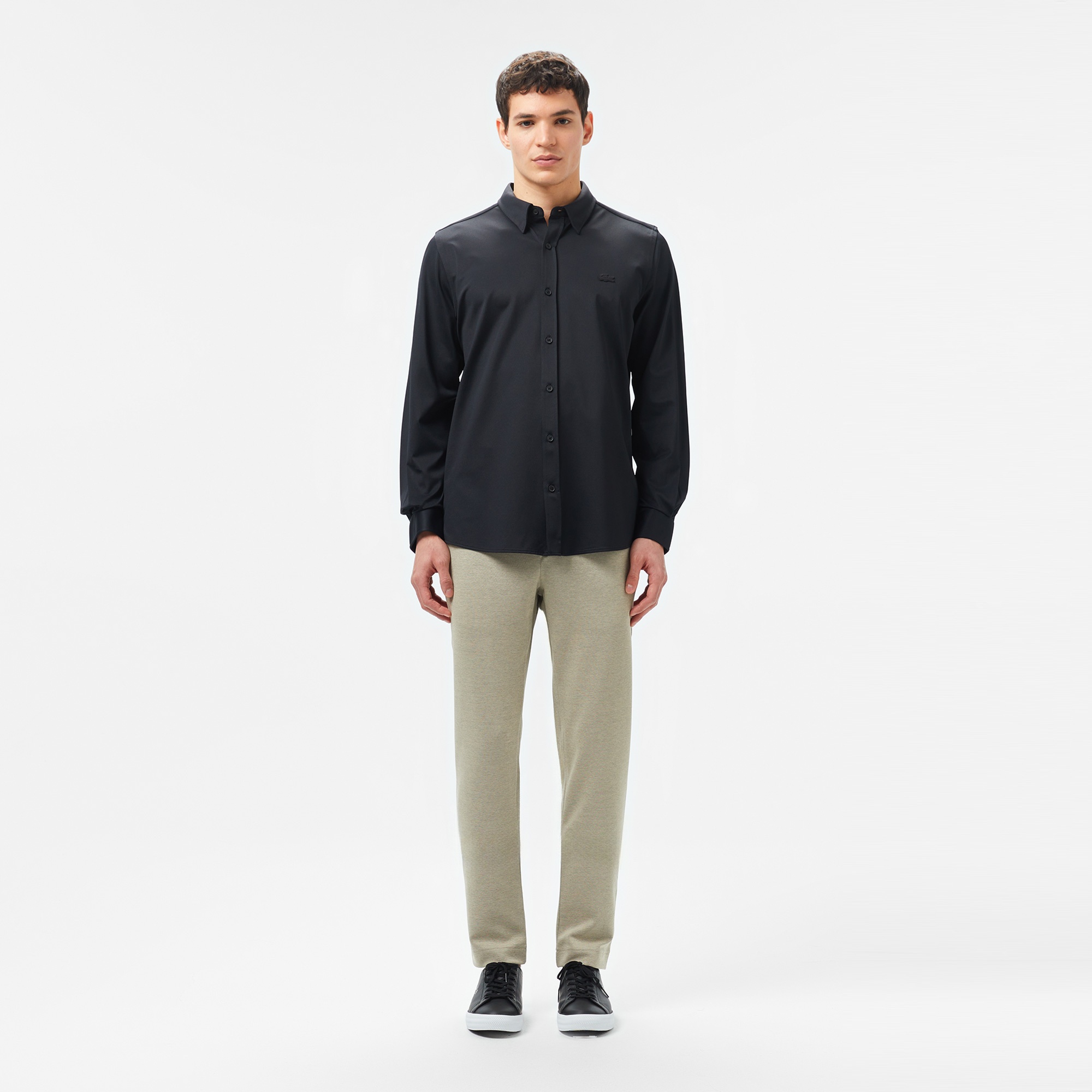 Lacoste Erkek Slim Fit Siyah Gömlek