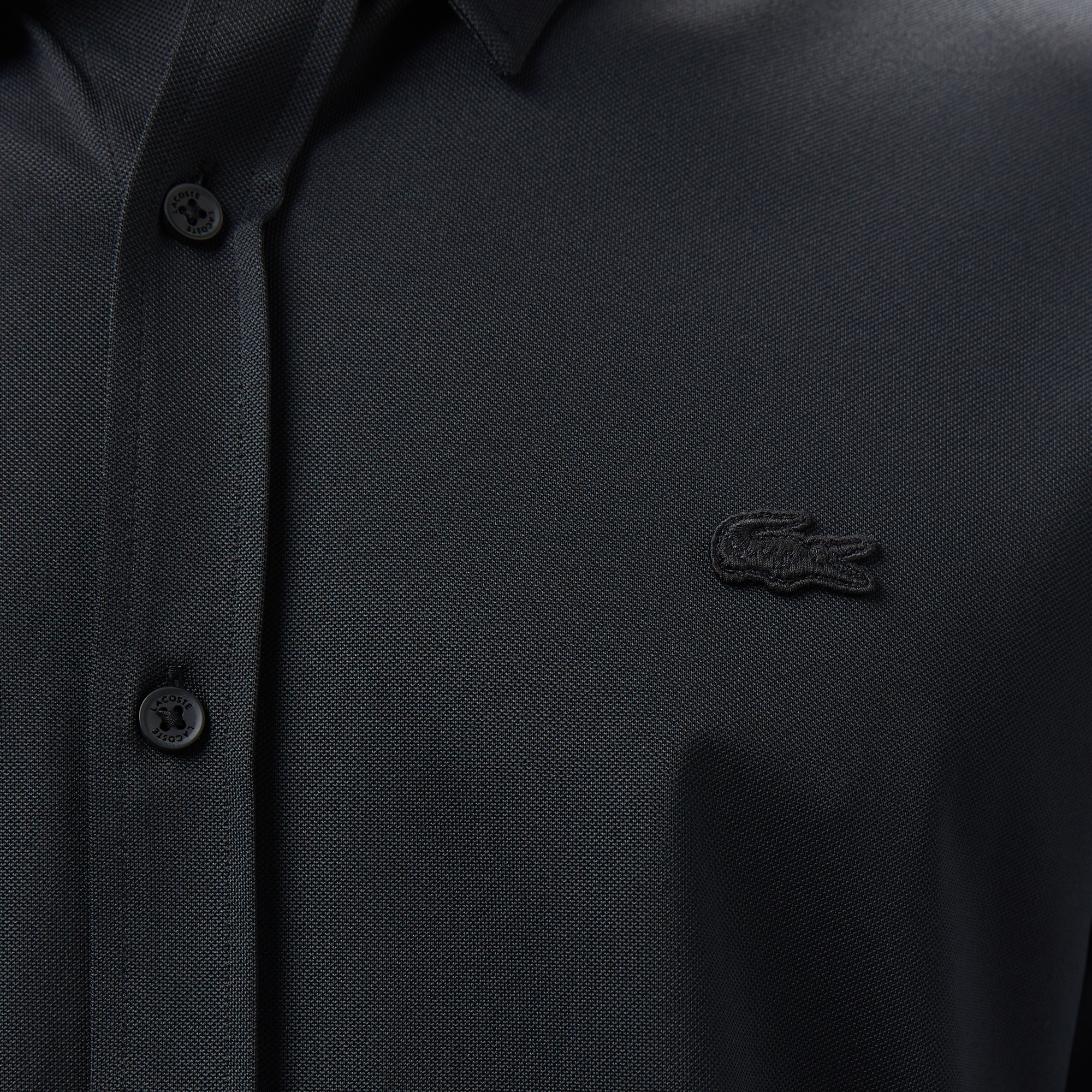 Lacoste Erkek Slim Fit Siyah Gömlek