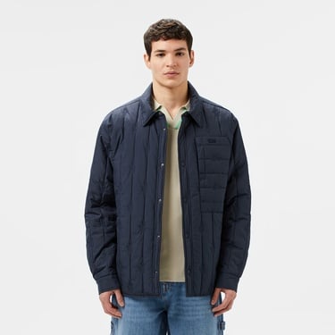  Lacoste Erkek Relaxed Fit Gömlek Yaka Desenli Lacivert Ceket