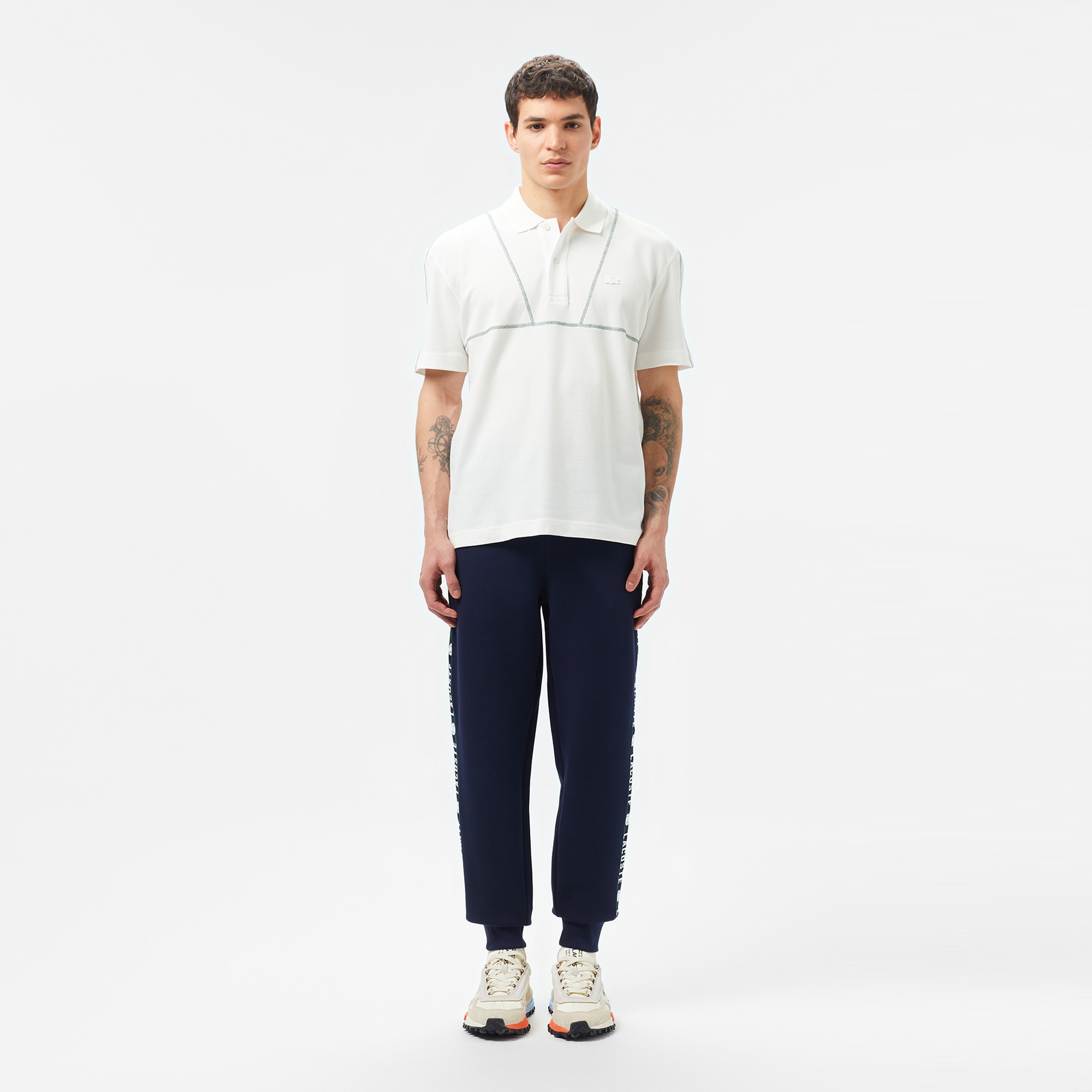 Lacoste Erkek Regular Fit Baskılı Lacivert Eşofman Altı