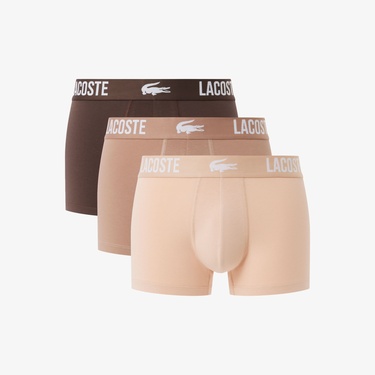  Lacoste Erkek 3'lü Renkli Boxer