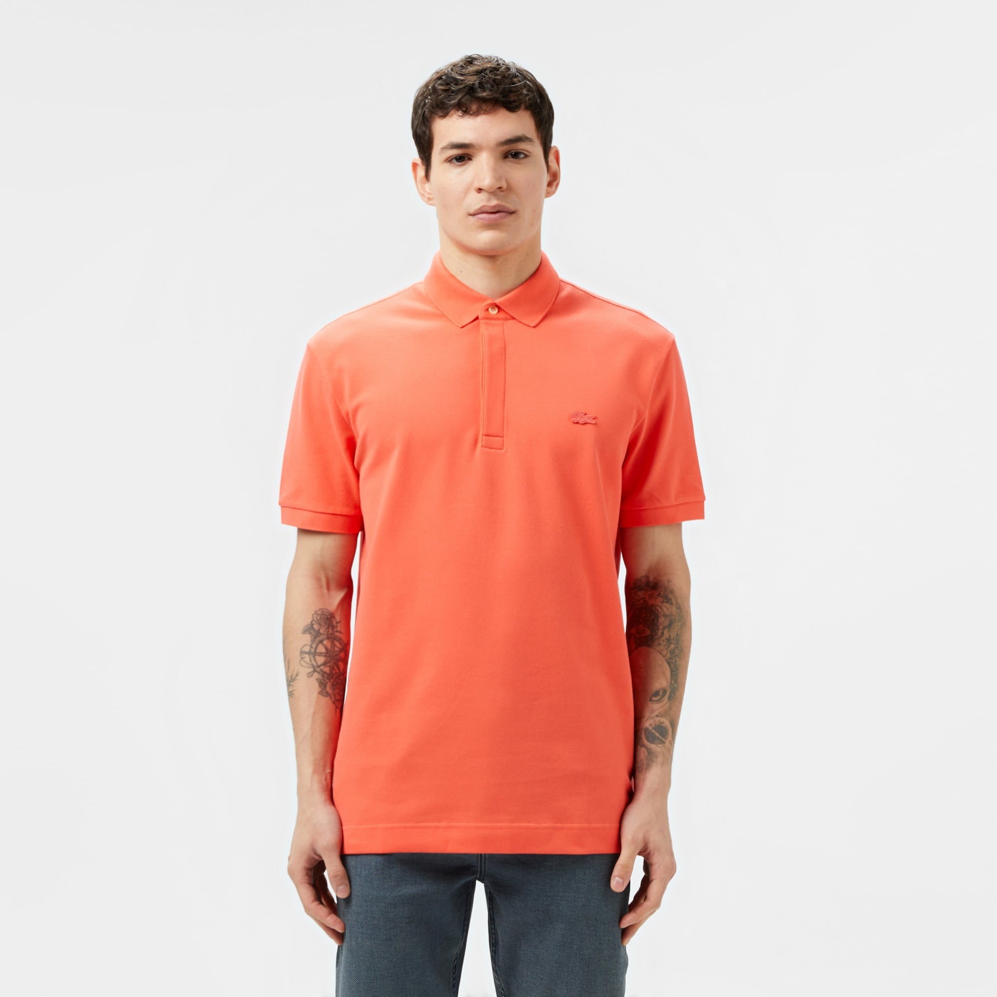 Erkek Regular Fit Turuncu Paris Polo