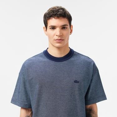  Lacoste Erkek Oversize Fit Bisiklet Yaka Lacivert T-Shirt