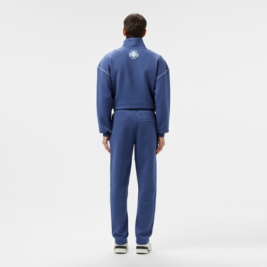  Lacoste Erkek Tapered Fit Baskılı Mavi Eşofman Altı