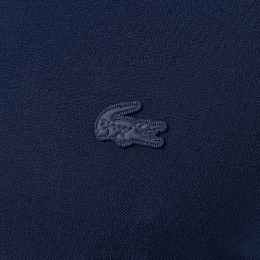  Lacoste Erkek Slim Fit Yarım Fermuarlı Lacivert Polo