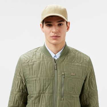  Erkek Regular Fit Dik Yaka Kapitone Yeşil Mont