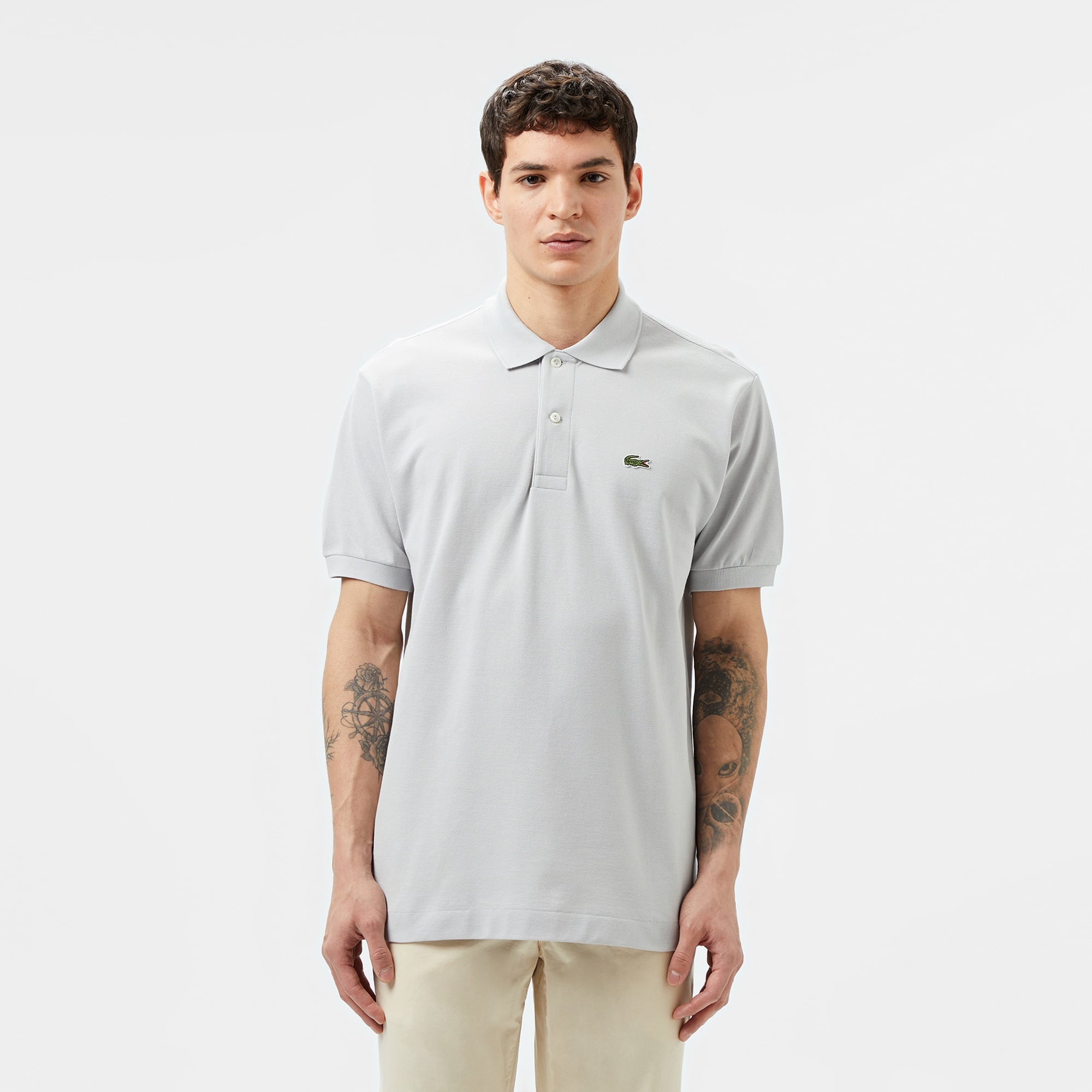 Lacoste L.12.12 Erkek Classic Fit Gri Polo