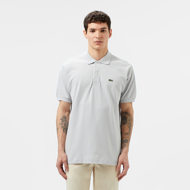  Lacoste L.12.12 Erkek Classic Fit Gri Polo