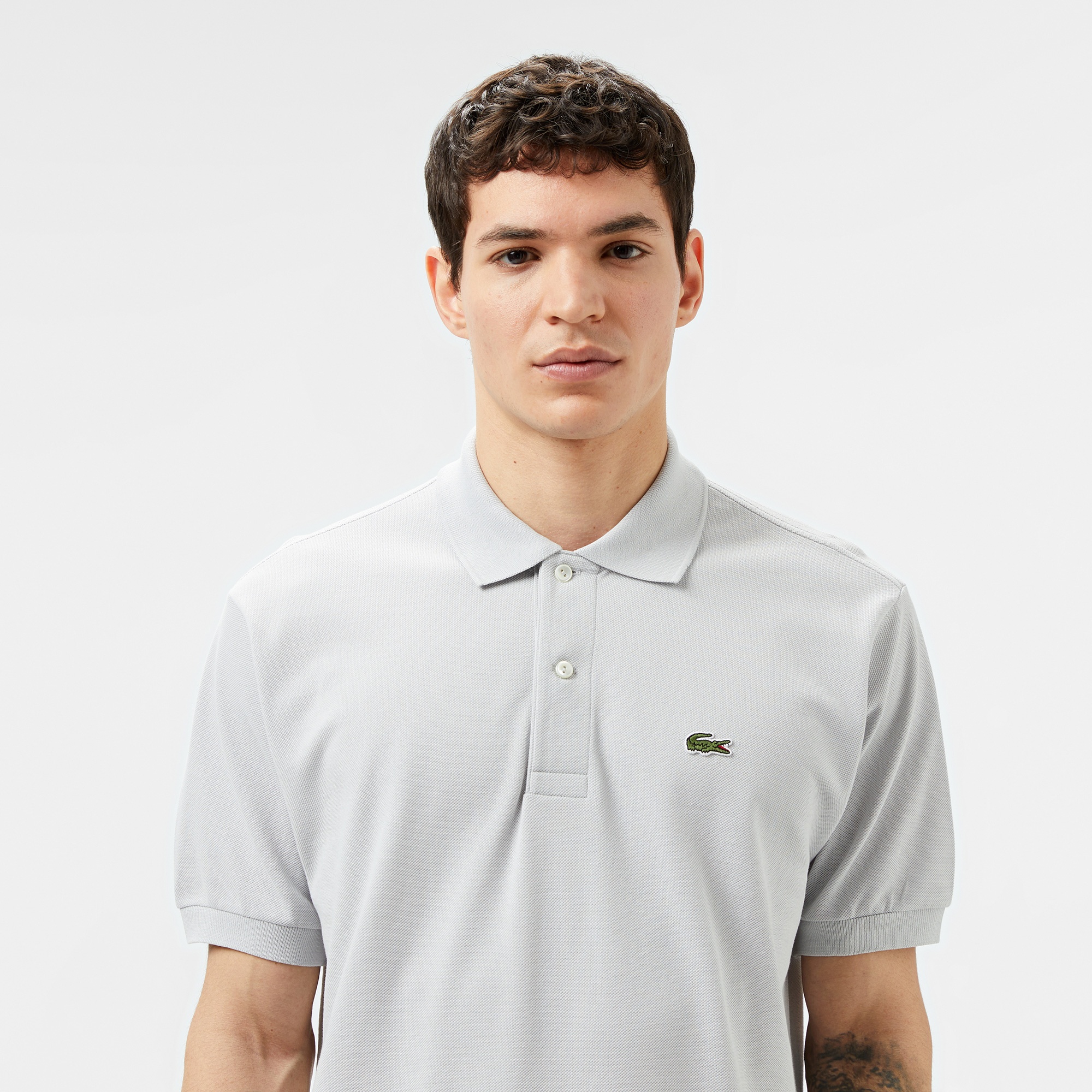 Lacoste L.12.12 Erkek Classic Fit Gri Polo