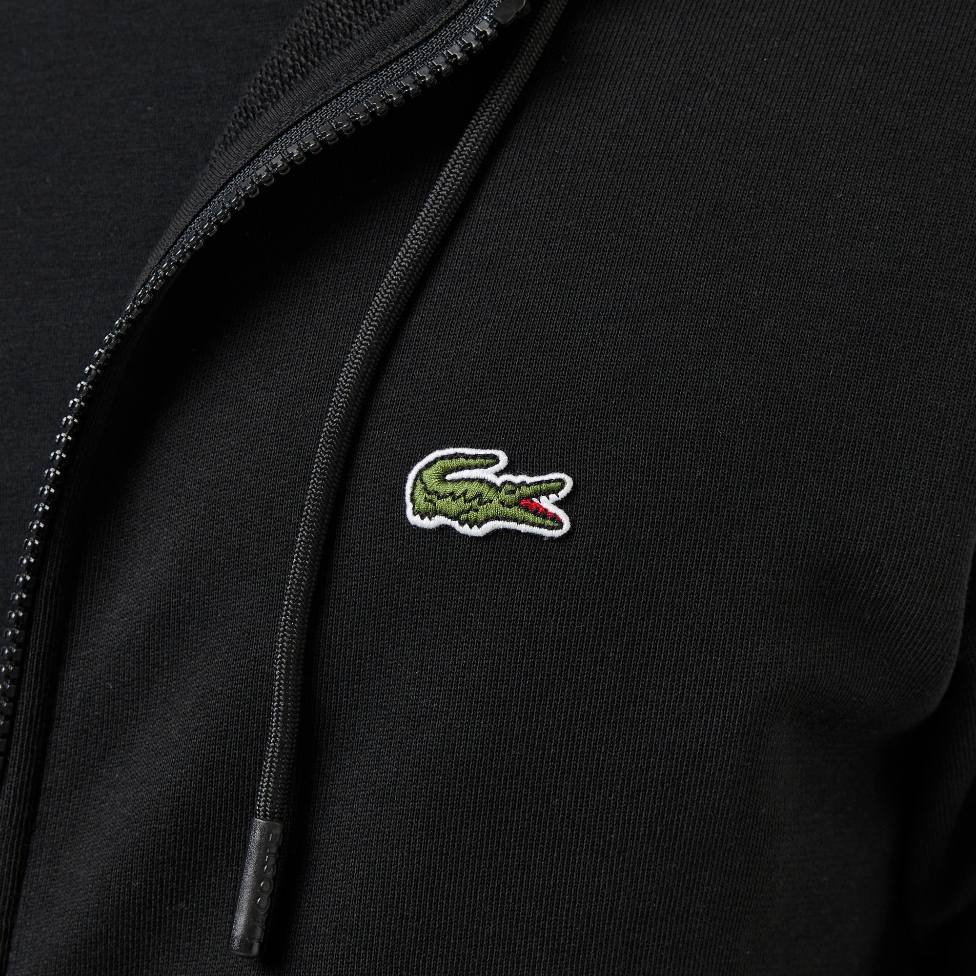 Lacoste Erkek Classic Fit Kapüşonlu Siyah Sweatshirt