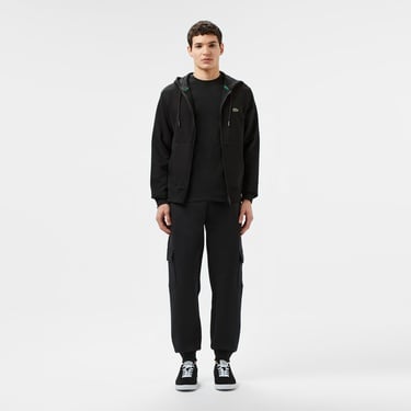  Lacoste Erkek Classic Fit Kapüşonlu Siyah Sweatshirt