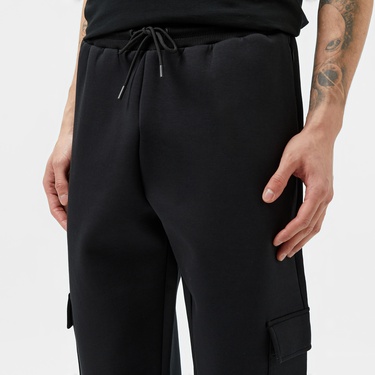  Lacoste Erkek Loose Fit Siyah Eşofman Altı