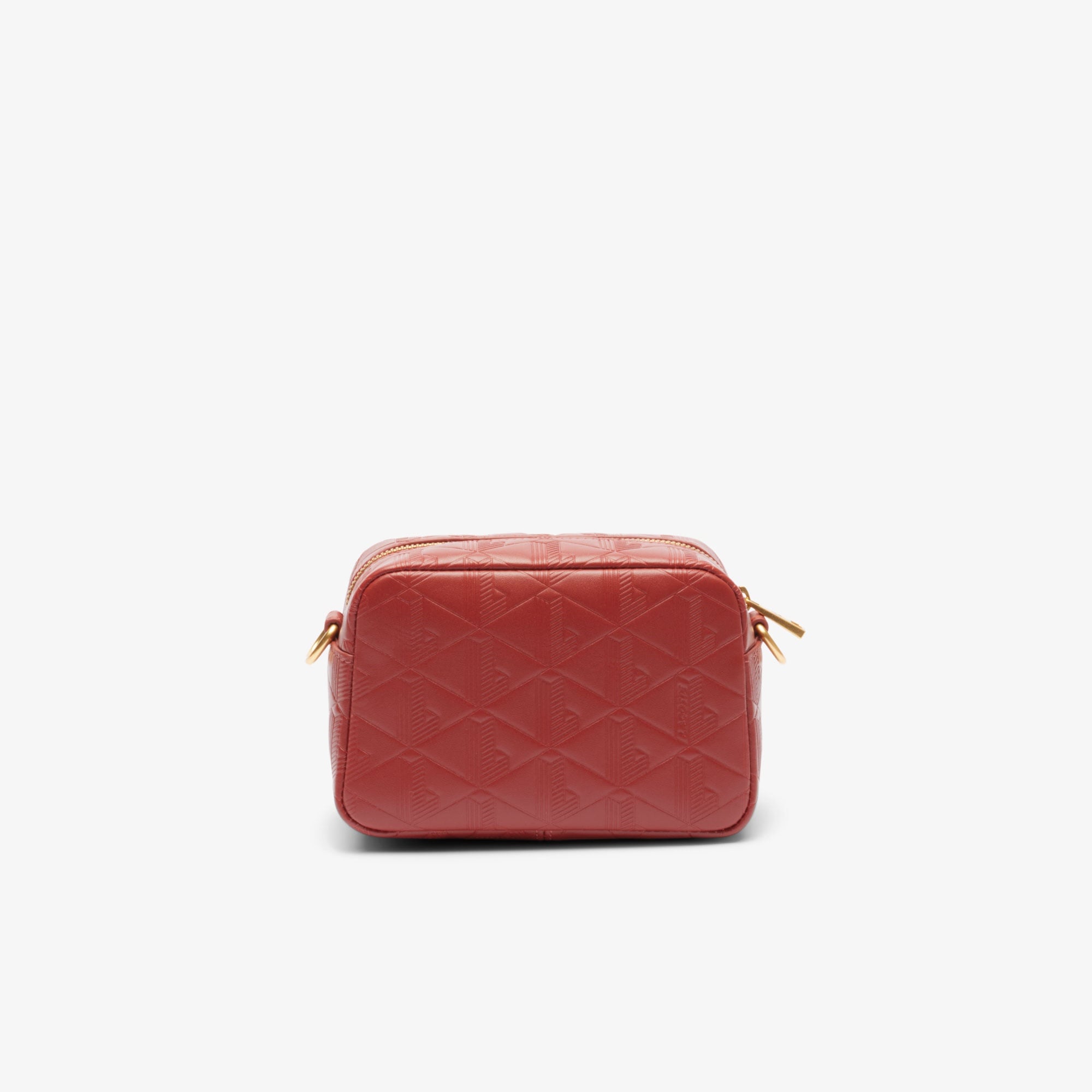 Lacoste Maheki Kadın Monogram Deri  Bordo Postacı Çantası