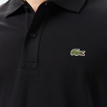  Lacoste Erkek Regular Fit Baskılı Siyah Polo