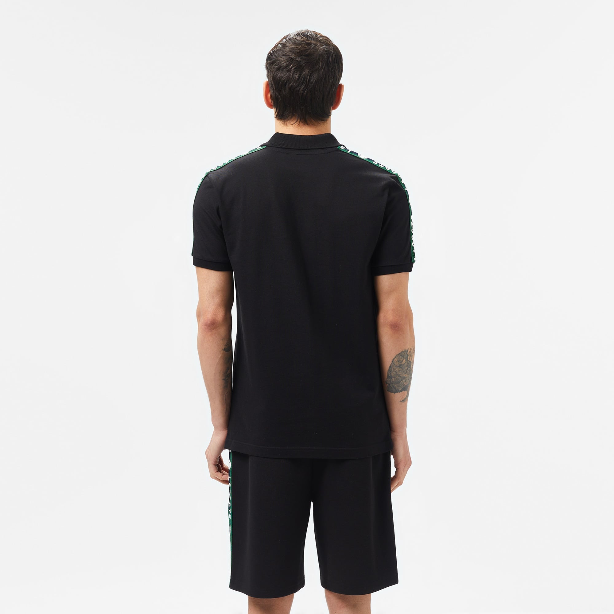 Lacoste Erkek Regular Fit Baskılı Siyah Polo