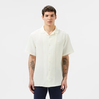  Lacoste Erkek Regular Fit Kısa Kollu Beyaz Gömlek