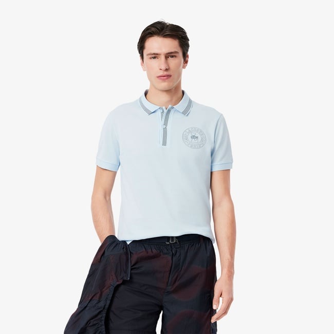  Lacoste L.12.12 Erkek Regular Fit Mavi Polo