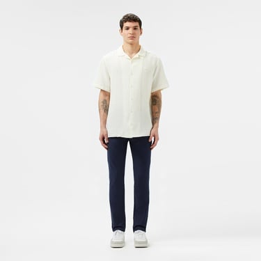  Lacoste Erkek Regular Fit Kısa Kollu Beyaz Gömlek