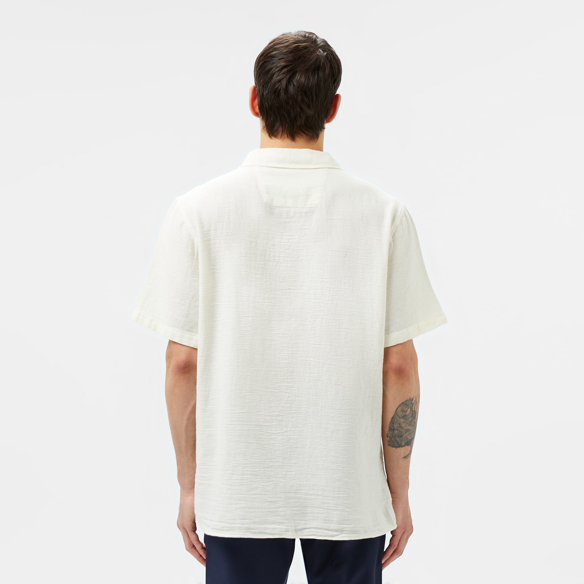 Lacoste Erkek Regular Fit Kısa Kollu Beyaz Gömlek