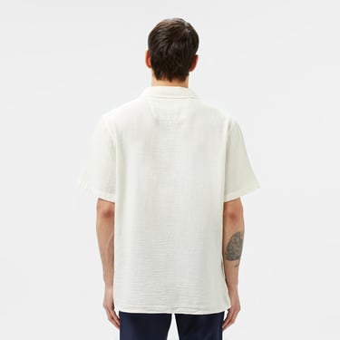  Lacoste Erkek Regular Fit Kısa Kollu Beyaz Gömlek