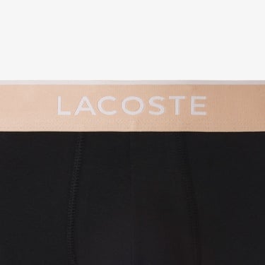  Lacoste Erkek 3'lü Siyah Boxer