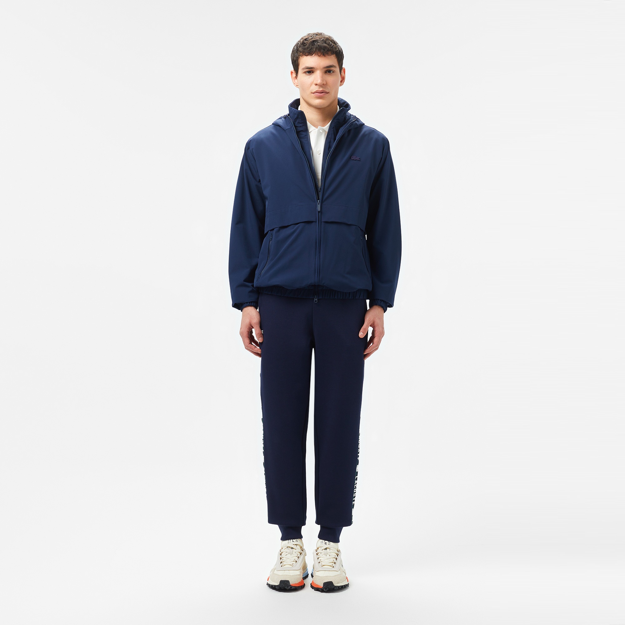 Erkek Kapüşonlu Lacivert Ceket