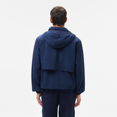  Erkek Kapüşonlu Lacivert Ceket