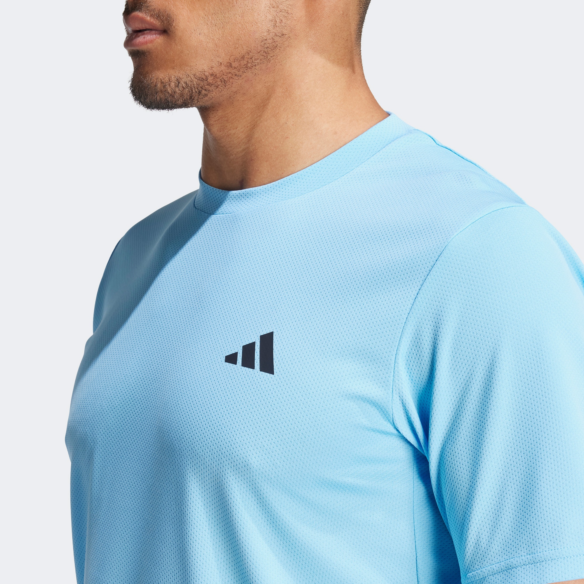 adidas Essentials Erkek Mavi Antrenman T-Shirt