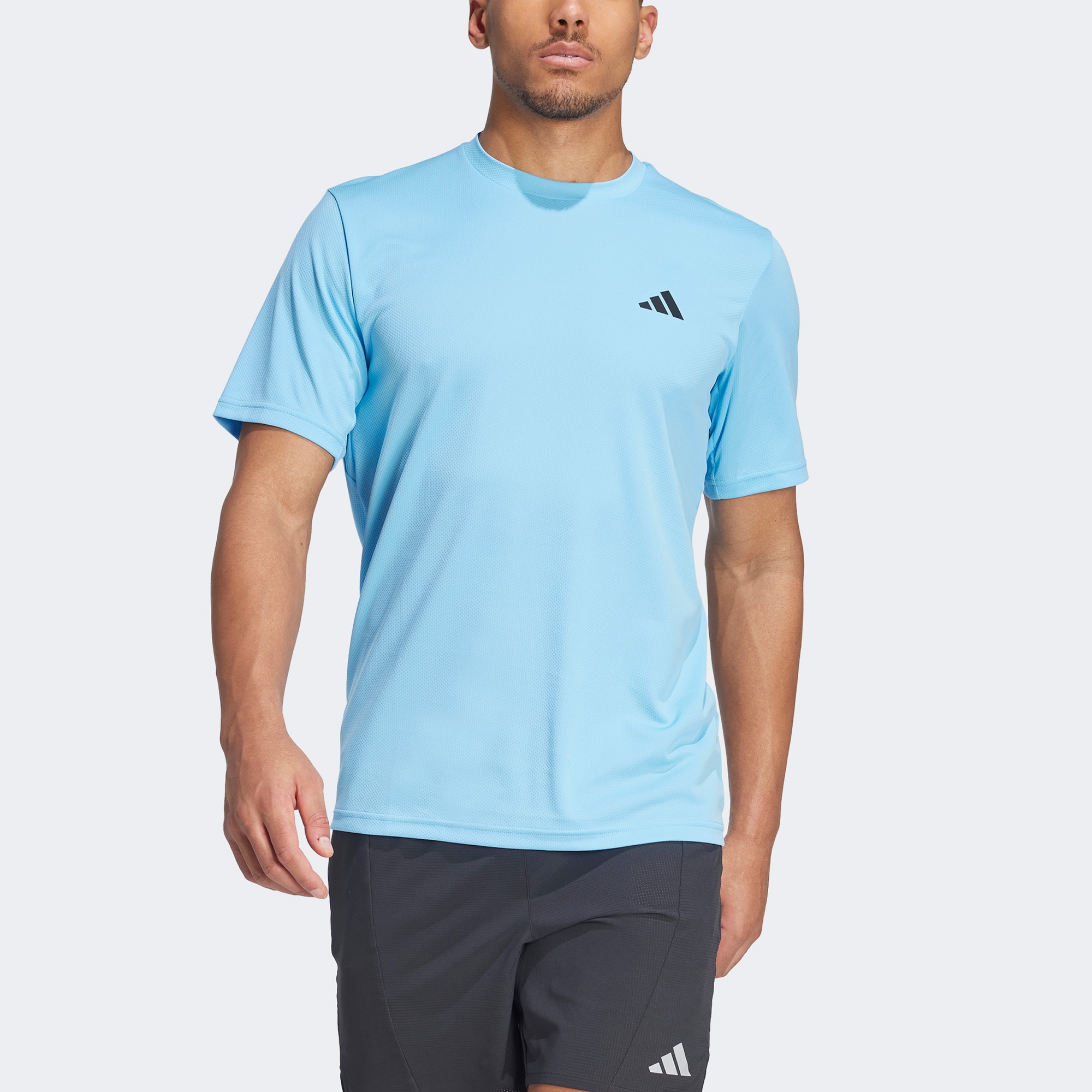 adidas Essentials Erkek Mavi Antrenman T-Shirt
