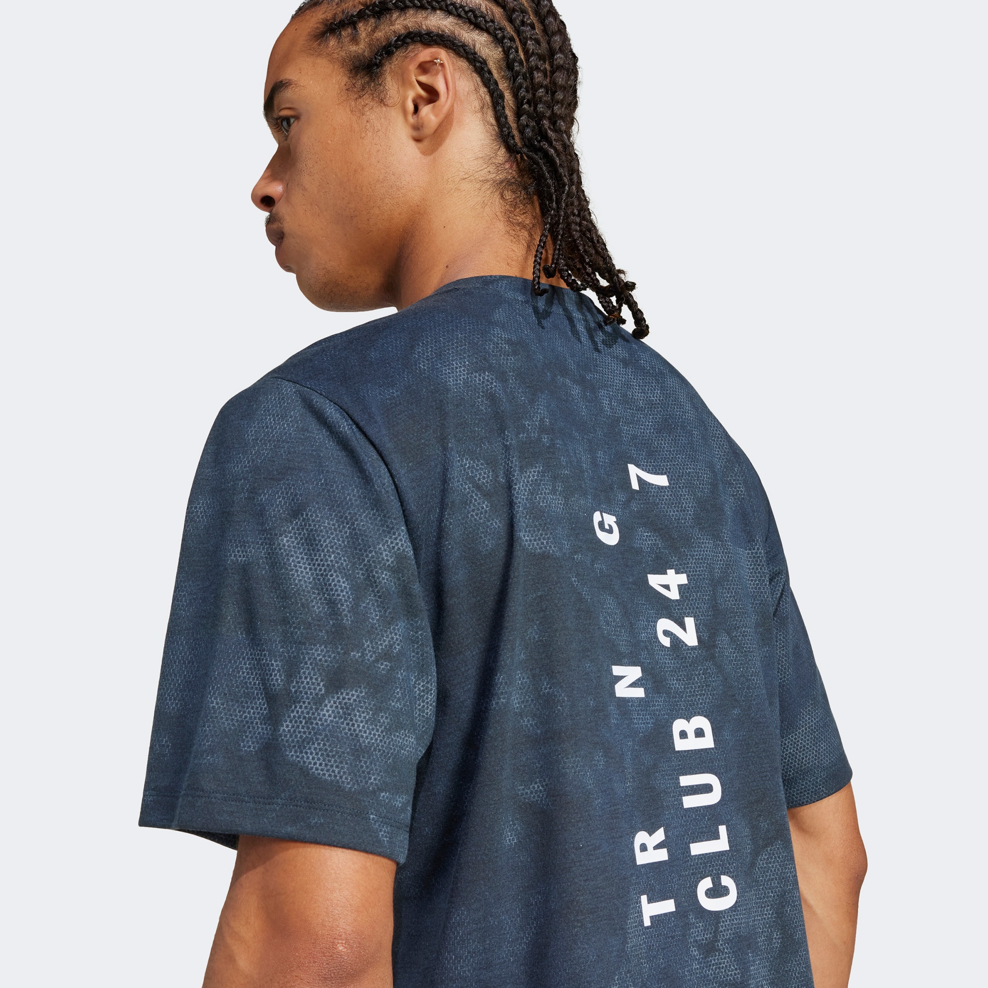 adidas Power Graphic Erkek Mavi Antrenman T-Shirt