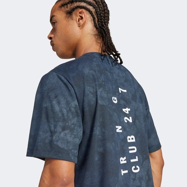  adidas Power Graphic Erkek Mavi Antrenman T-Shirt