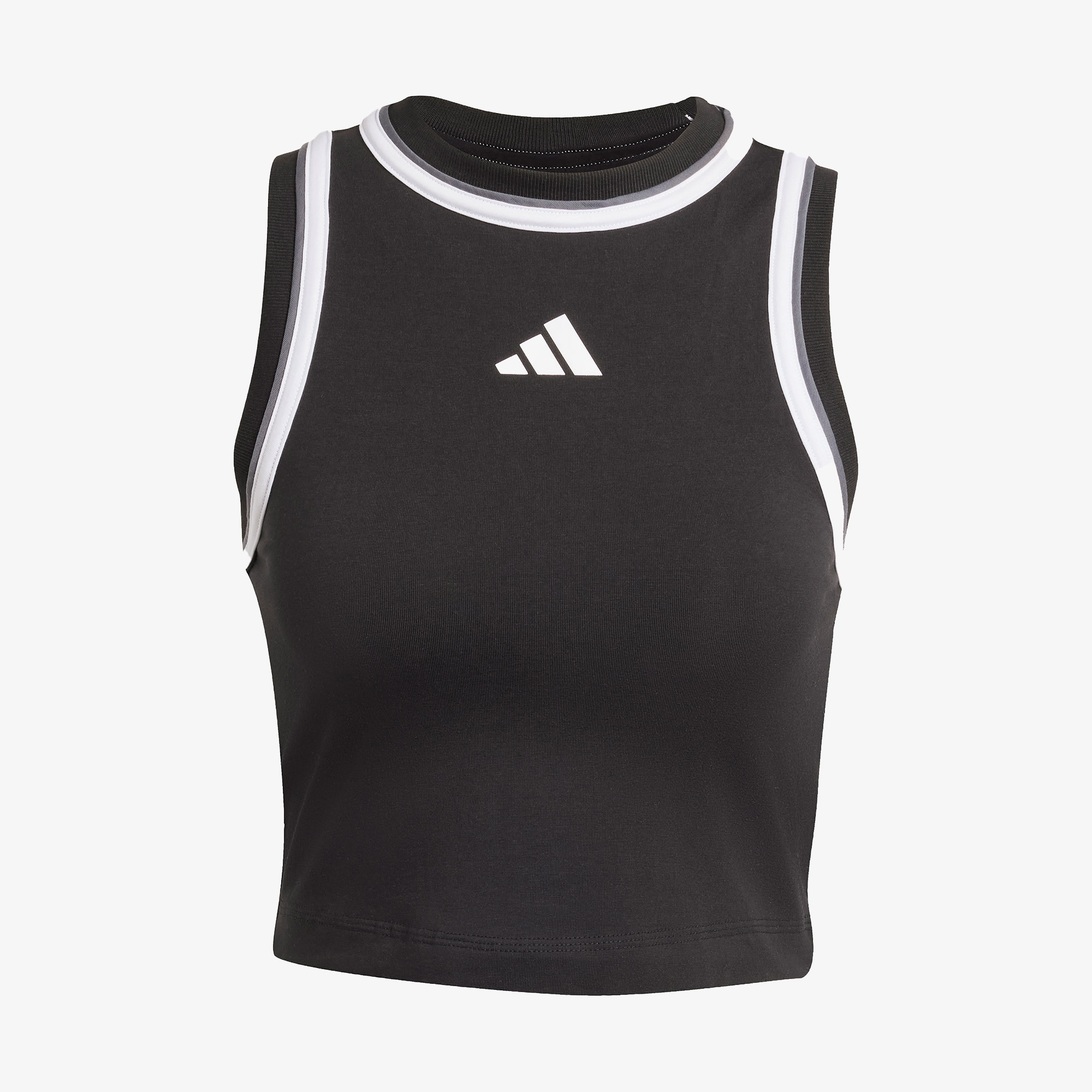 adidas Essentials Color Pop Cotton Crop Kadın Siyah Atlet