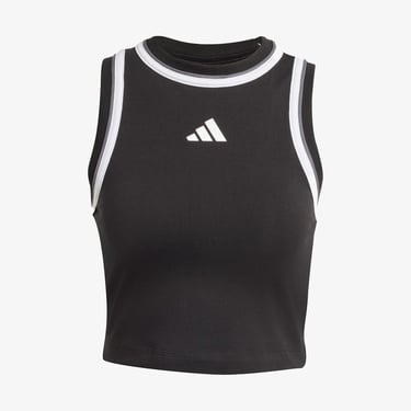  adidas Essentials Color Pop Cotton Crop Kadın Siyah Atlet