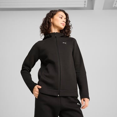  Puma Evostripe Full-Zip Kadın Siyah Eşofman Üstü