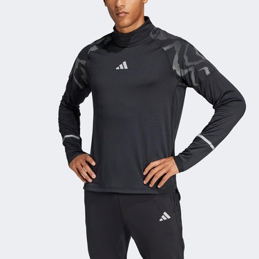  adidas Ultimate Hi Vis Reflective Yarım Boy Erkek Siyah Eşofman Üstü