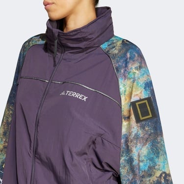  adidas Nat Geo Wind.Rdy Kadın Mor Outdoor Ceket