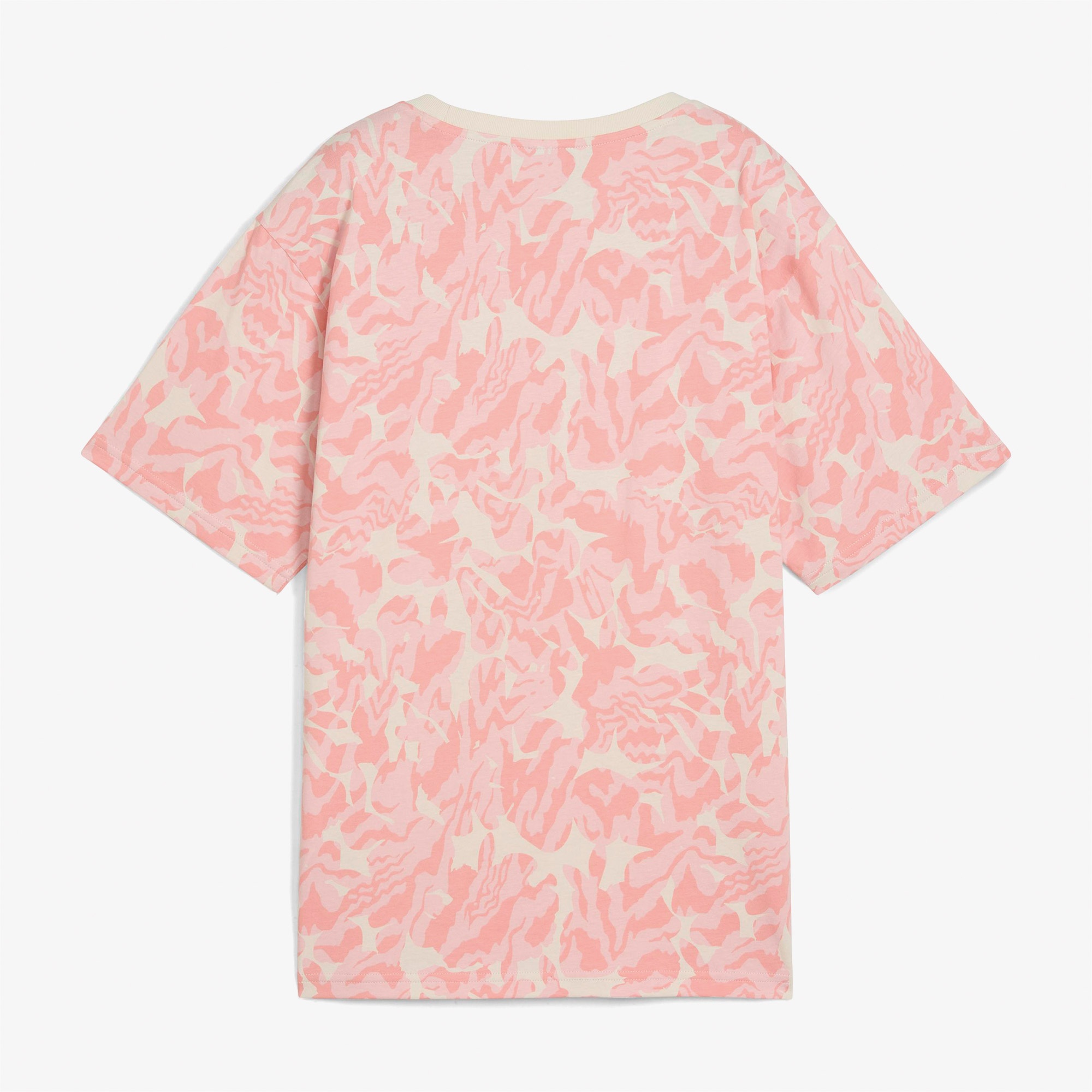 Puma Nature 2 0 Relaxed Aop Kadın Krem T-Shirt