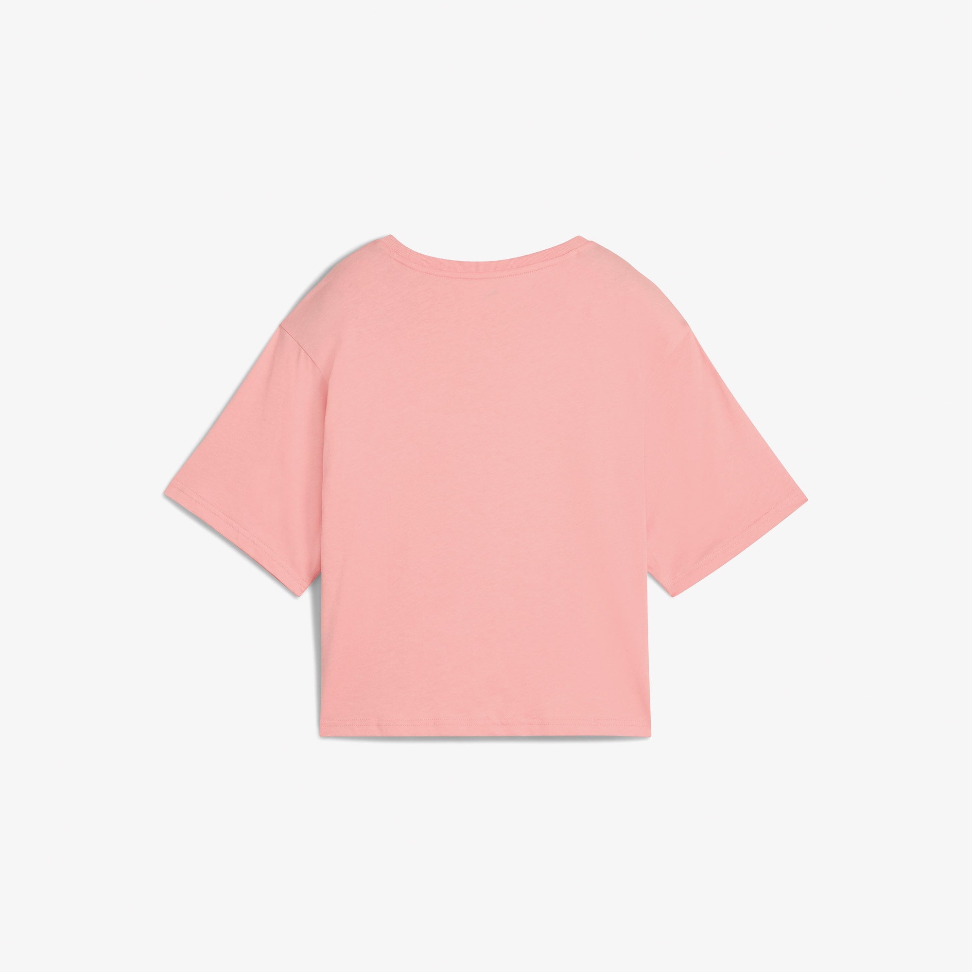 Puma Ess Cropped No 1 Logo Kadın Pembe T-Shirt
